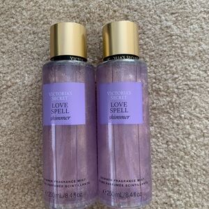 Victoria's Secret Love Spell Shimmer Mist - Lavender and Gold